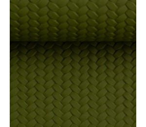 Kunstleder Pinto geflochten heugrün